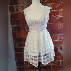 For love and lemon white lace dress